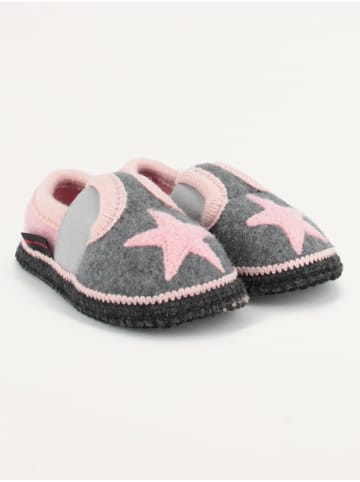 kitz-pichler Hausschuhe "Bobby - Stern" in Grau/ Rosa