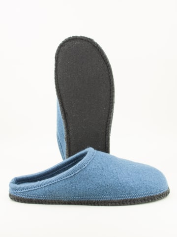 kitz-pichler Kapcie "Grainau" w kolorze błękitnym