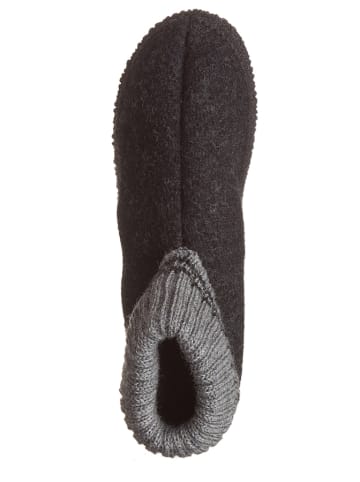 kitz-pichler Vilten pantoffels "Kauns" zwart/grijs