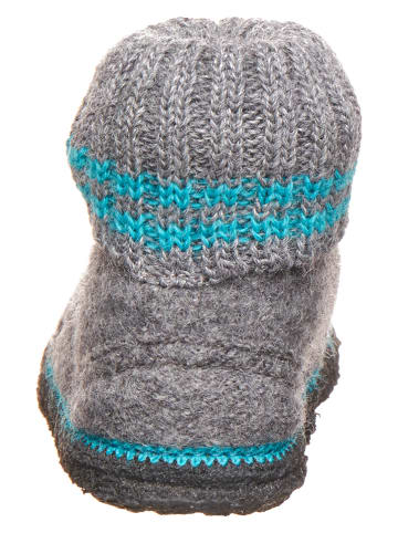 kitz-pichler Hüttenschuhe "Drache" in Grau