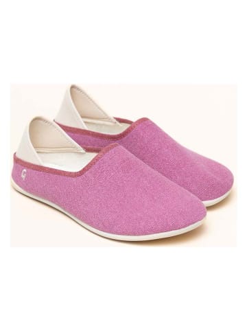 kitz-pichler Kapcie "Linen Slip-On" w kolorze fioletowym