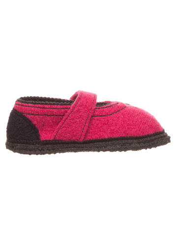 kitz-pichler Wolvilten pantoffels "Becky" roze