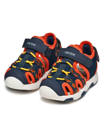 Geox Halbsandalen "Multy" in Dunkelblau/ Orange