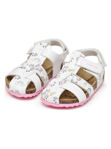 Geox Halbsandalen "Chalki" in Weiß/ Bunt
