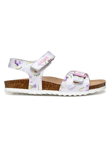 Geox Sandalen "Adriel" in Weiß/ Bunt