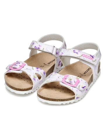 Geox Sandalen "Adriel" in Weiß/ Bunt