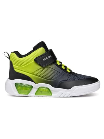 Geox Sneakers "Illuminus" zwart/groen