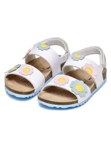 Geox Sandalen "Adriel" in Weiß/ Bunt
