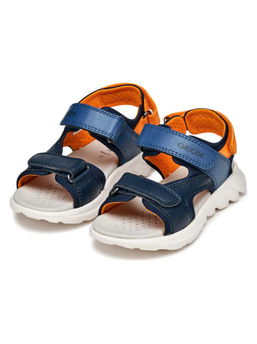Geox Sandalen "Airadyum" in Dunkelblau/ Blau/ Orange