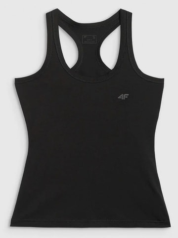 4F Top sportowy w kolorze czarnym