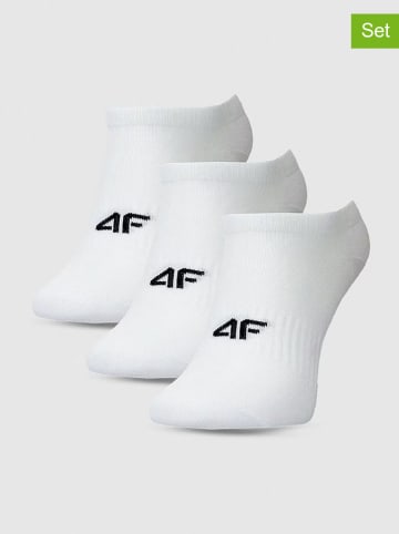 4F 3-delige set: sokken wit