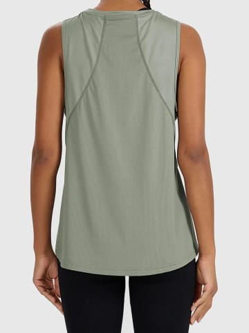 4F Top sportowy w kolorze khaki