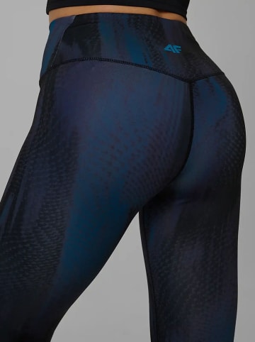 4F Legginsy sportowe w kolorze granatowym