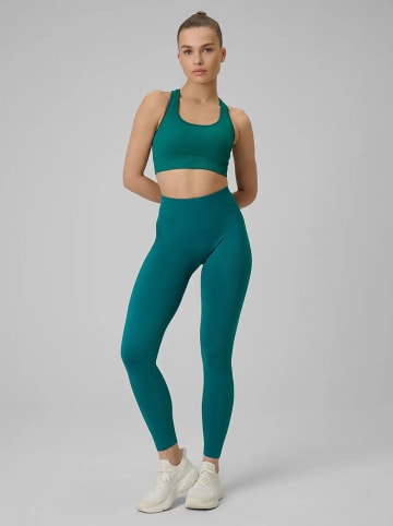 4F Legginsy sportowe w kolorze turkusowym