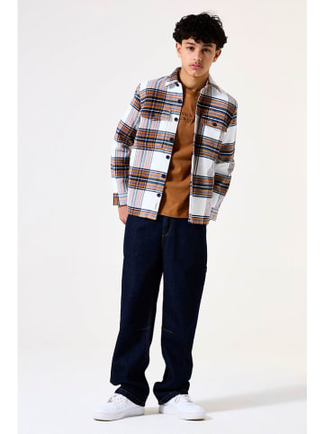Garcia Blouse wit/lichtbruin