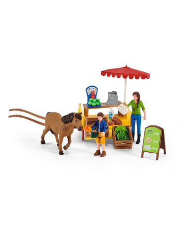 Schleich 39-częściowy zestaw "Sunny Day Mobile Farm Station" do zabawy - 3+