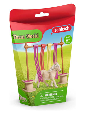 Schleich 2-częściowy zestaw "Pony curtain obstacle" do zabawy - 3+