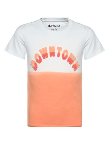 Blue Effect Shirt oranje/wit