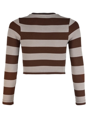 Blue Effect Koszulka w kolorze brązowo-szarobrązowym