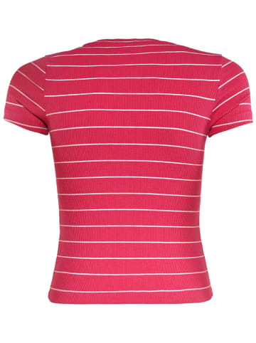 Blue Effect Shirt in Rot/ Weiß