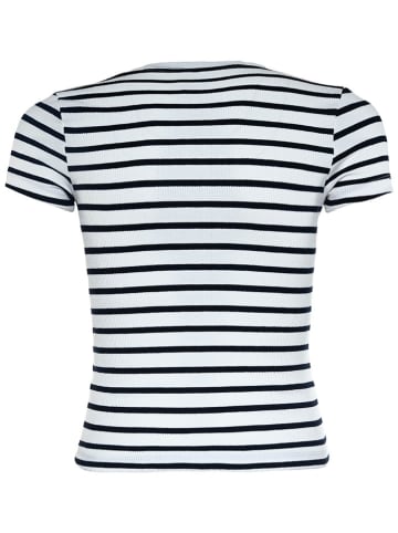 Blue Effect Shirt in Schwarz/ Weiß