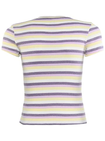 Blue Effect Shirt paars/wit/geel