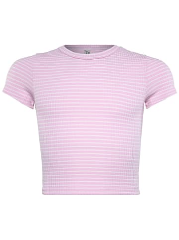 Blue Effect Shirt in Rosa/ Weiß