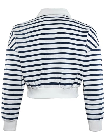 Blue Effect Sweatshirt wit/donkerblauw