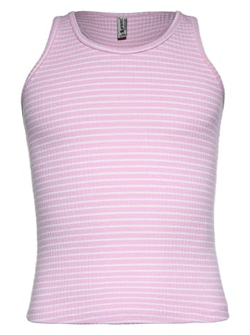 Blue Effect Top lichtroze/wit