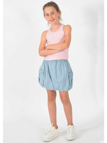 Blue Effect Top lichtroze/wit