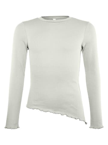 Blue Effect Longsleeve in Weiß