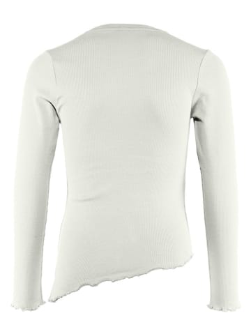 Blue Effect Longsleeve in Weiß