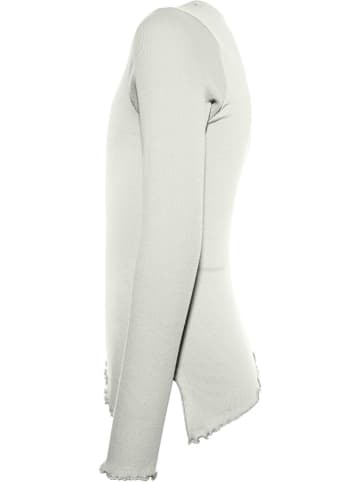 Blue Effect Longsleeve in Weiß