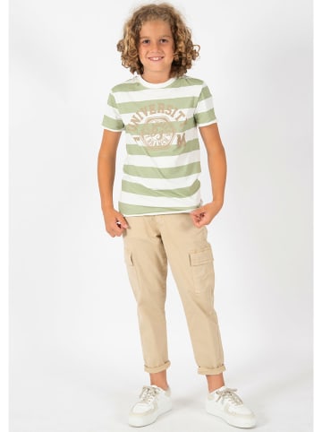 Blue Effect Koszulka w kolorze zielono-białym