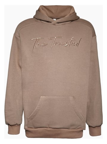 Blue Effect Hoodie in Hellbraun