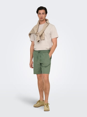 ONLY & SONS Szorty "Onslinus" w kolorze zielonym