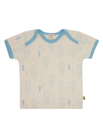 loud + proud Shirt in Creme/ Hellblau