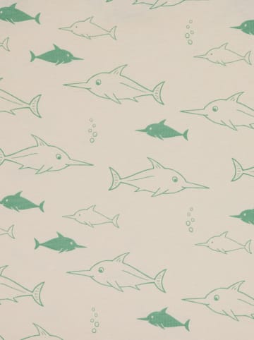 loud + proud Shirt in Creme/ Grün