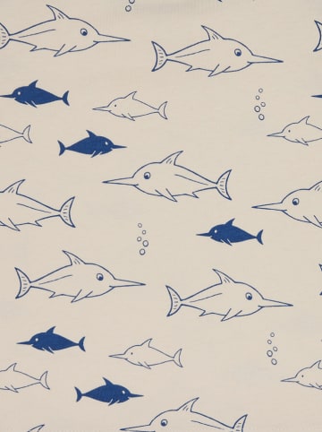 loud + proud Shirt in Creme/ Dunkelblau