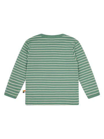 loud + proud Longsleeve in Grün/ Creme