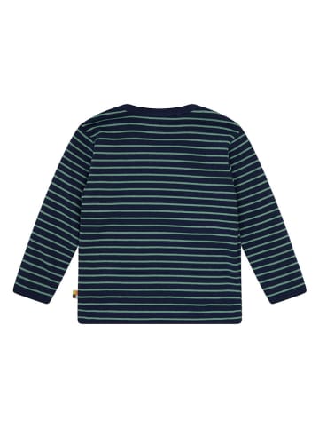 loud + proud Longsleeve in Dunkelblau/ Grün