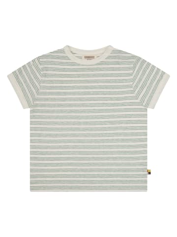 loud + proud Shirt in Creme/ Grün