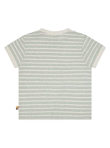 loud + proud Shirt in Creme/ Grün