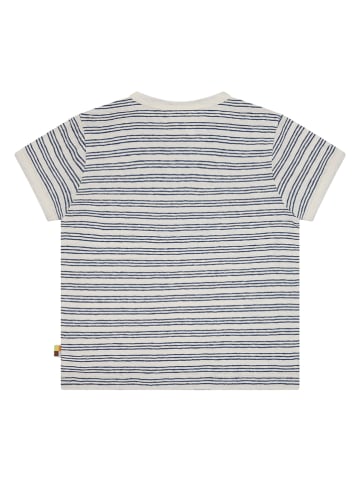 loud + proud Shirt in Beige/ Dunkelblau