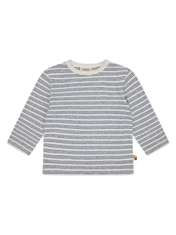 loud + proud Longsleeve in Creme/ Dunkelblau