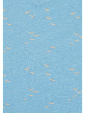 loud + proud Shirt  in Hellblau/ Beige