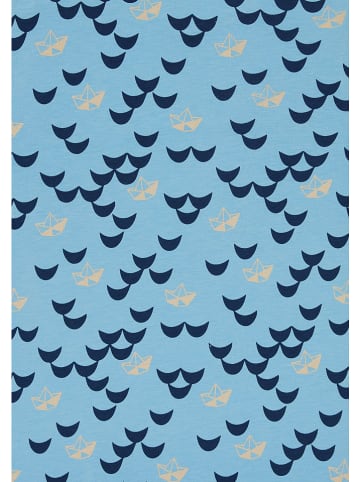 loud + proud Shirt  in Hellblau/ Dunkelblau/ Beige