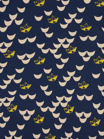 loud + proud Shirt in Dunkelblau/ Beige/ Gelb