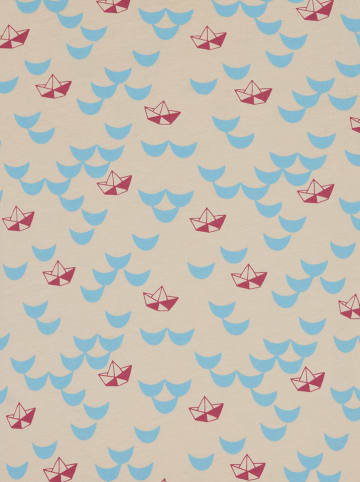 loud + proud Shirt in Beige/ Hellblau/ Rot