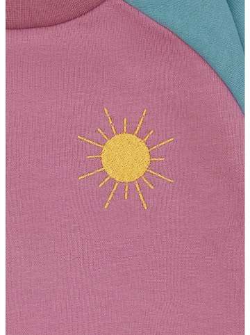 loud + proud Sweatshirt in Lila/ Türkis